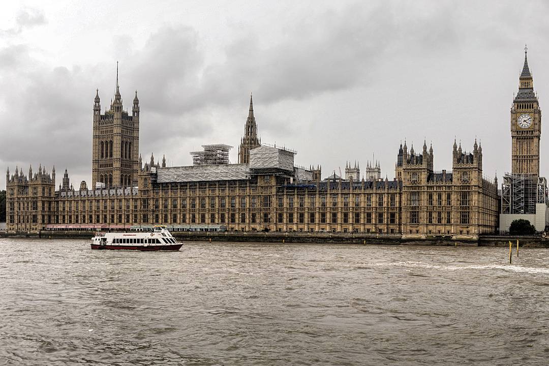 Palace of Westminster on the Thames