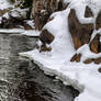 Winter riverbank