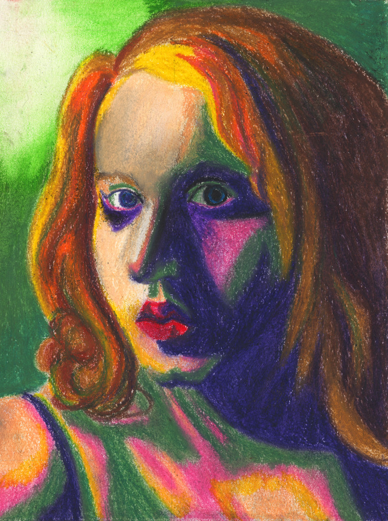 Self Portrait--Fauvist