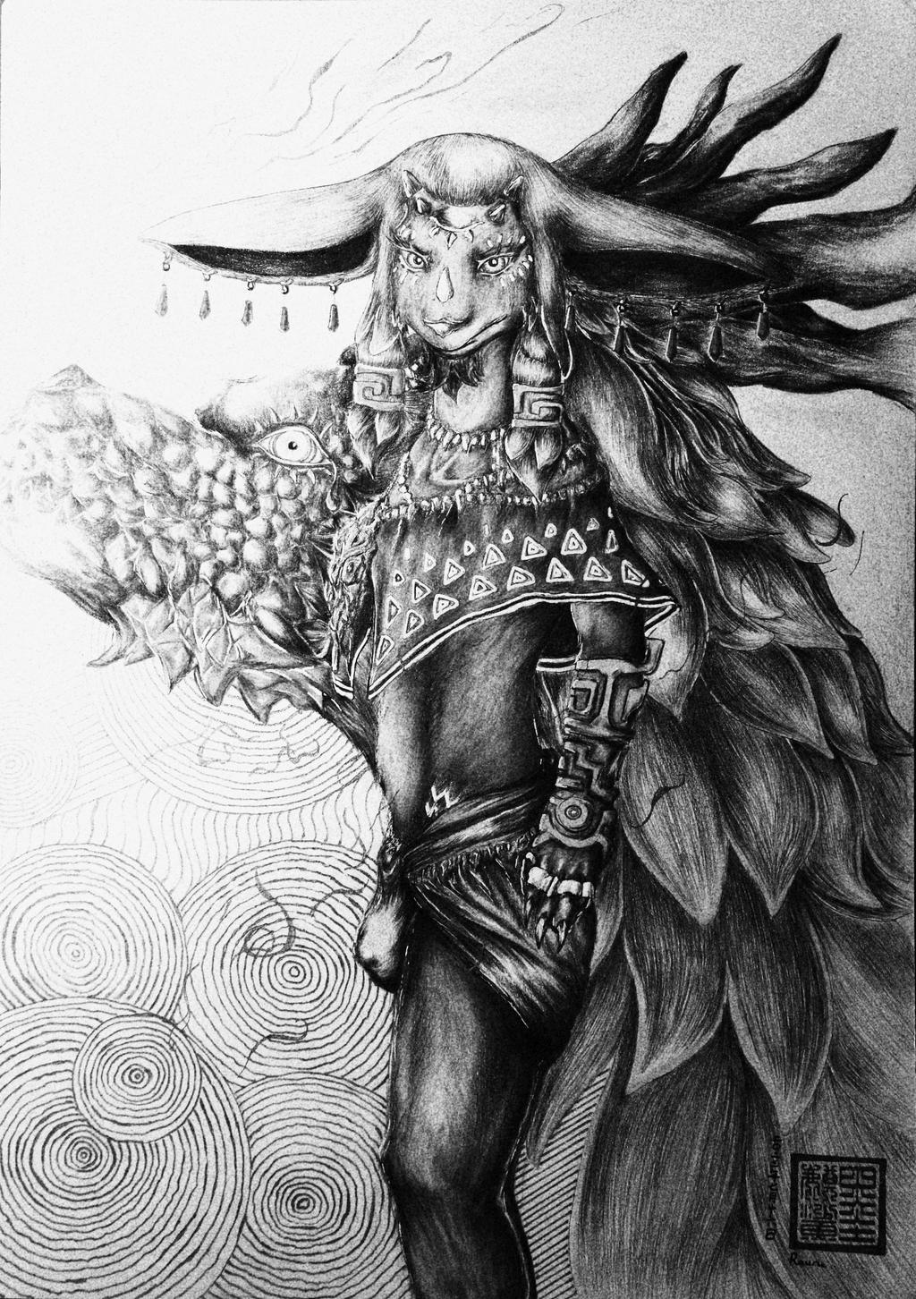 Rauru (Greyscale) by SquidGEN on DeviantArt