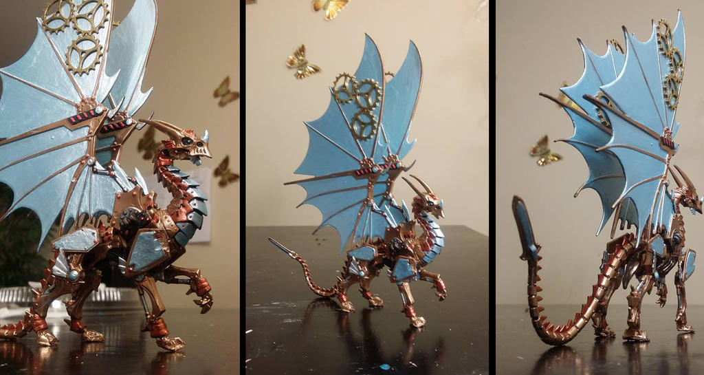 Reaper Gearwyrm Clockwork Dragon Miniature