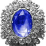Silver Pendant - Sapphire
