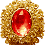 Gold Pendant - Ruby