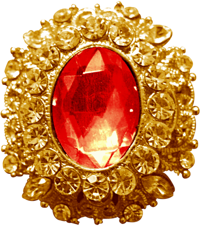 Gold Pendant - Ruby