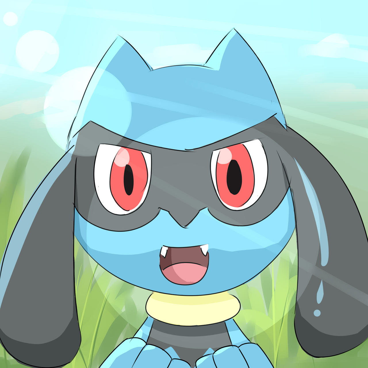 Riolu face by BryanPhoenix on DeviantArt