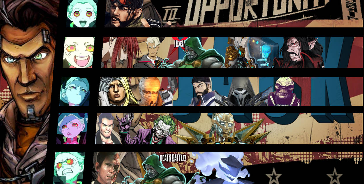 Handsome Jack Matchup Tier List by Ssundpool on DeviantArt