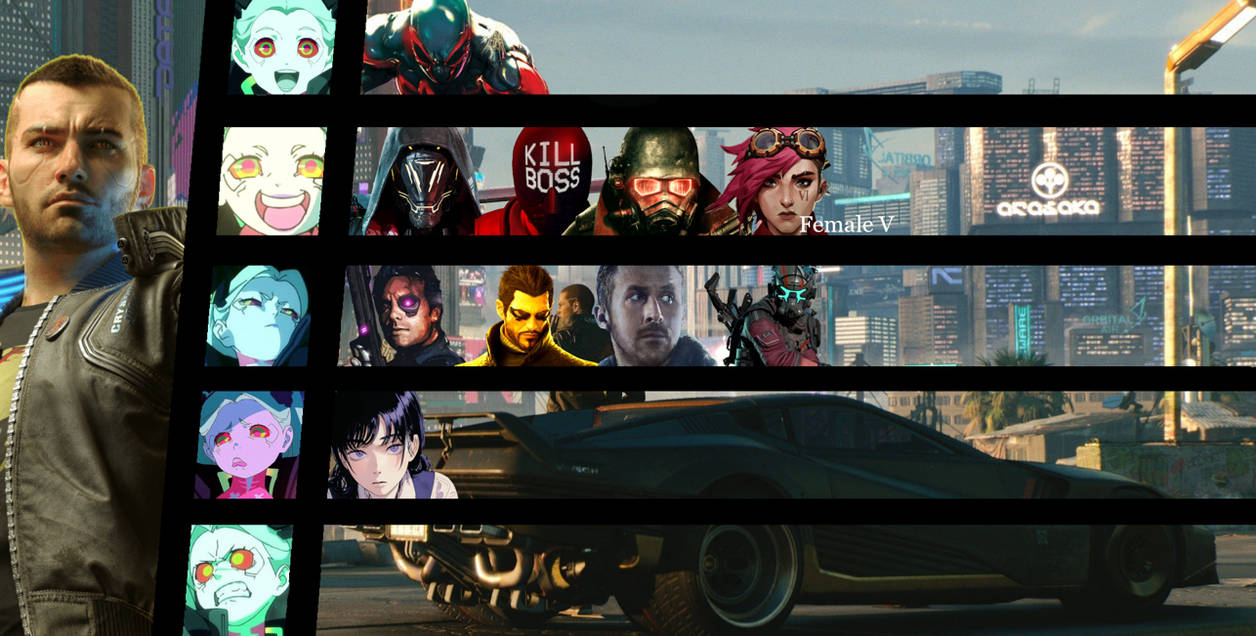 V (Cyberpunk 2077) Tier List by Ssundpool on DeviantArt