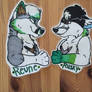 Rusky and Reune Laminated Joint Badge Example