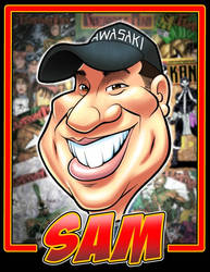 Caricature commission of Sam Campos