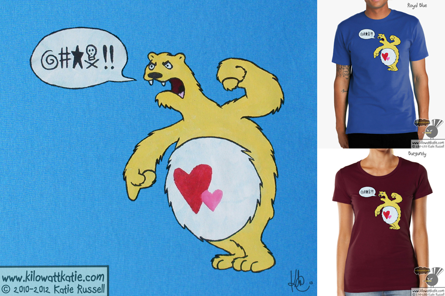 Swear Bear - Care Bears Parody T-Shirt