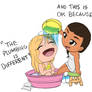 Chibi Brittana Bath