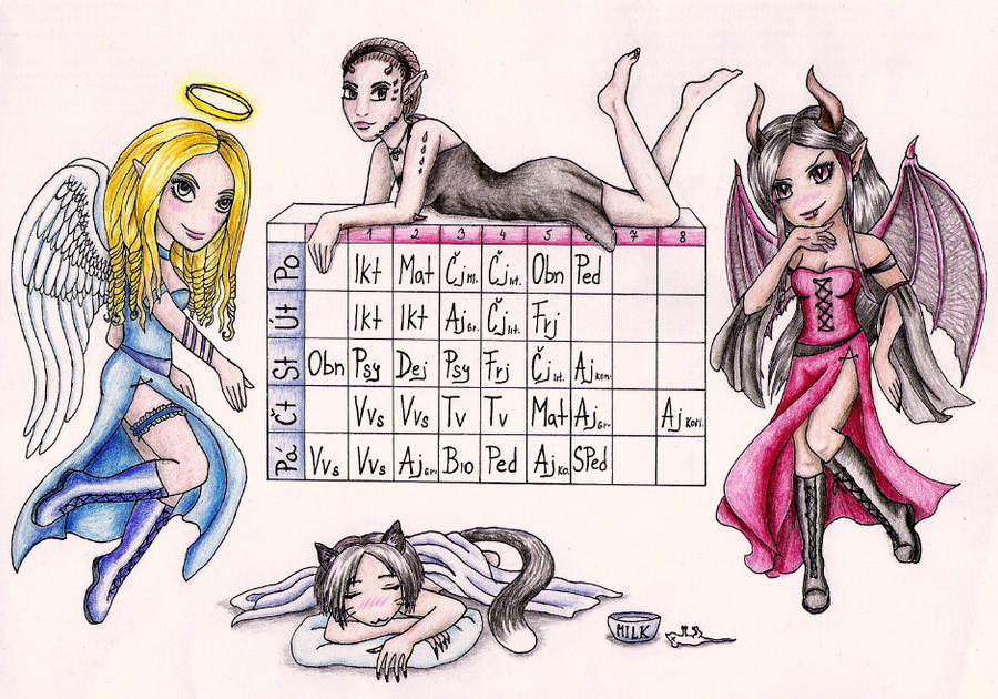 Chibi Timetable by elilith666 on DeviantArt