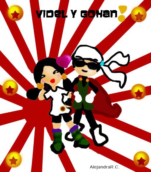 videl y gohan