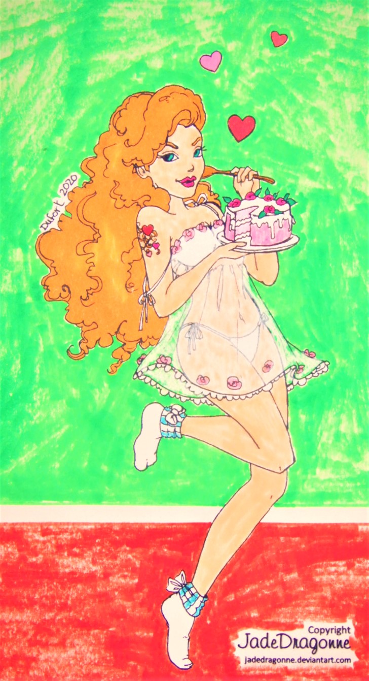 Pink Cake Deviantart Let her eat cake! by Mr-Pink-Rose on DeviantArt