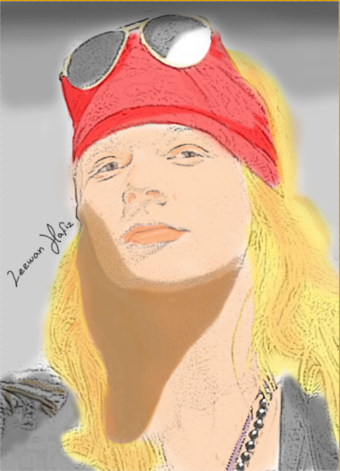 Axlhart Deviantart Axl Rose Digital Art by LeewanHafiz on DeviantArt