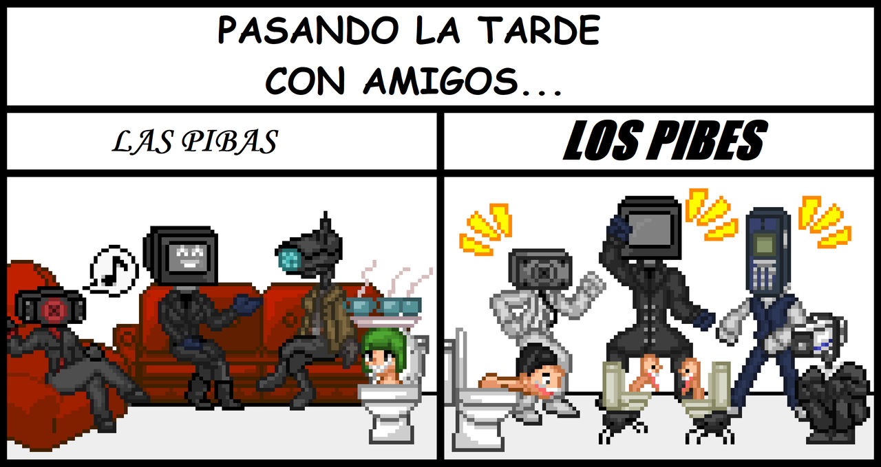 Las Pibas Vs Los Pibes facheros facherines by zaykocomics on DeviantArt