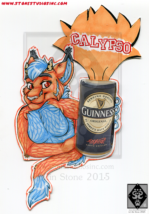 Calypso Drink Badge Commish