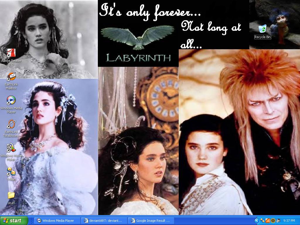 Labyrinth Collage Wallpaper