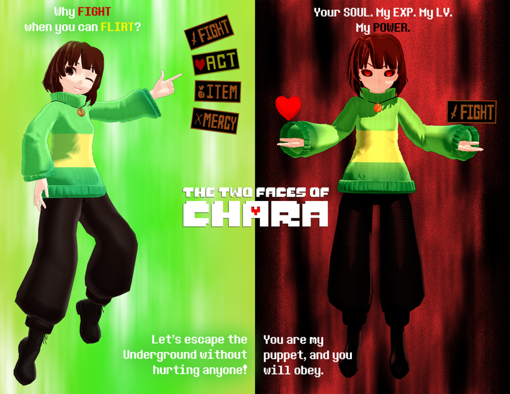 Undertale Mmd Two Faces Of Chara Spoilers By Spaztique On Deviantart Undertale Mmd Two Faces Of Chara Spoilers By Spaztique On Deviantart