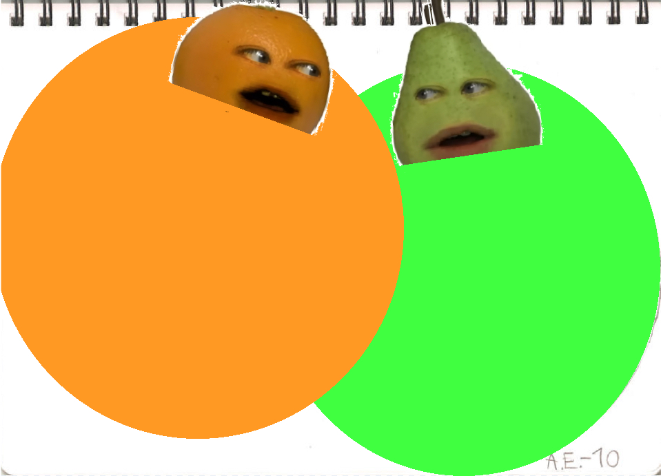 Pear Inflatoin Annoying orange and pear inflation by ryderj425206 on DeviantArt
