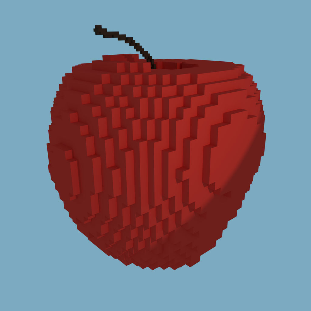 1bit Apple 8-Bit Apples by zahpple on DeviantArt