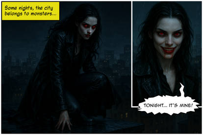 Dark Night Vampire Comic