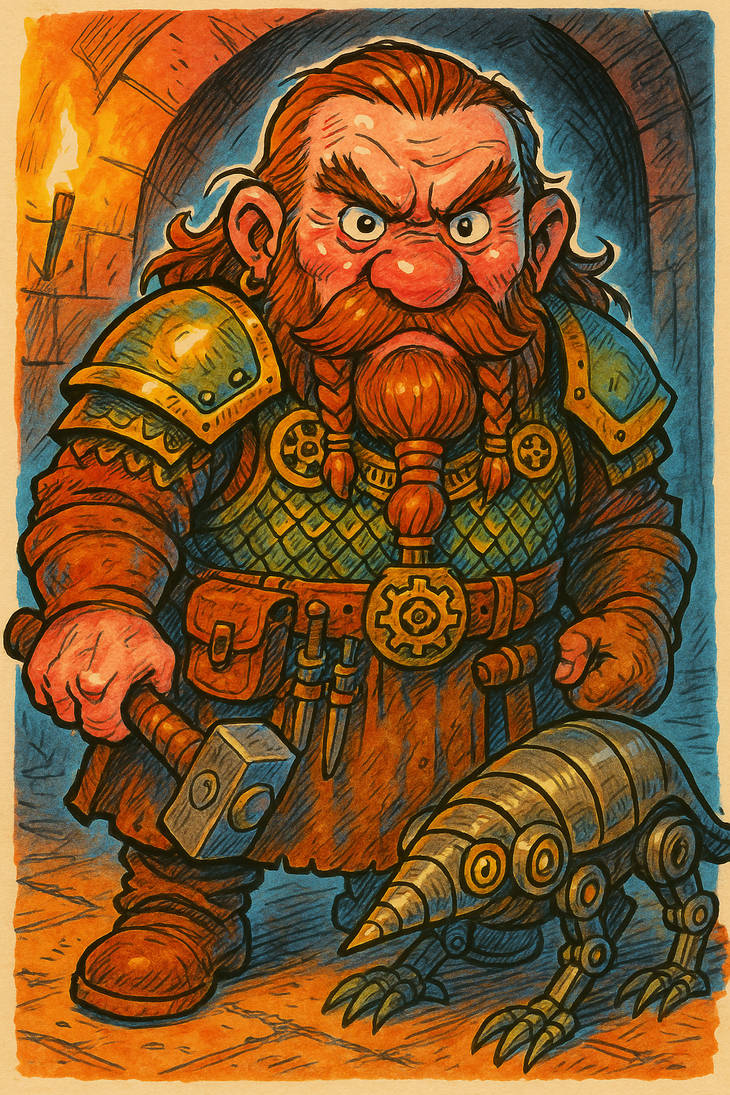Dwarven Engineer by CarminDez on DeviantArt