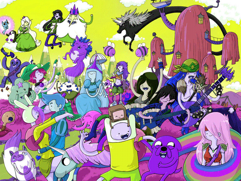 Adventure Time color explosion by MarshallChafin on DeviantArt