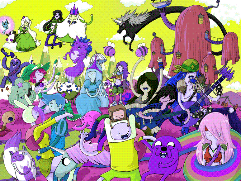 Adventure Time color explosion by MarshallChafin on DeviantArt