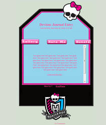 MONSTER HIGH Journal Skin for PlayfulDead