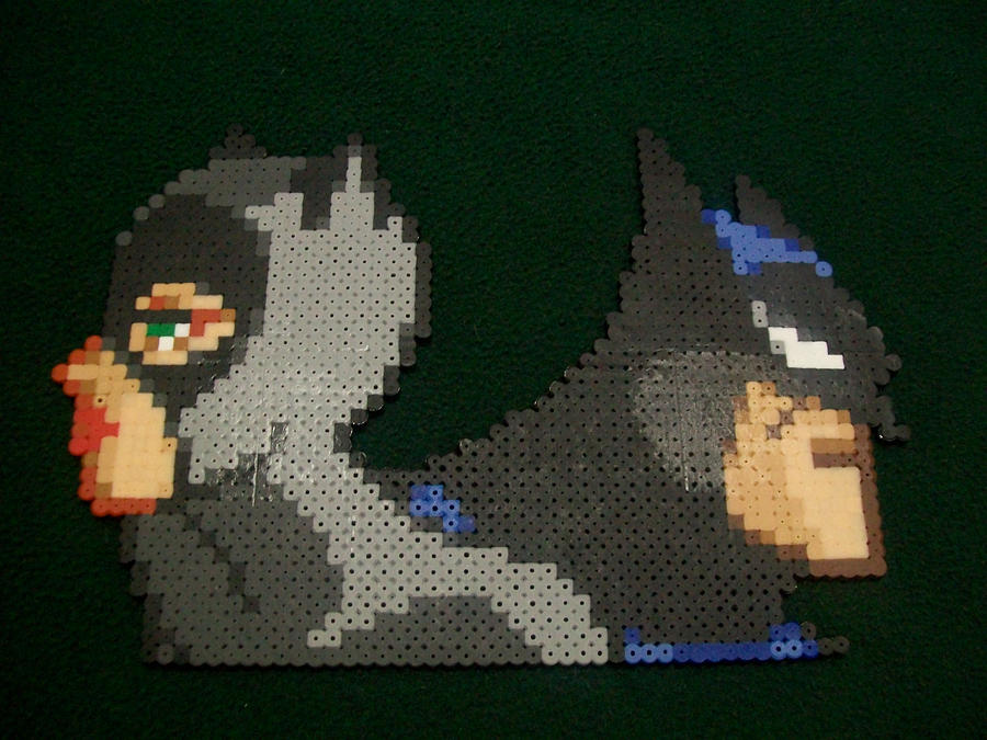 Catwoman and Batman Perler