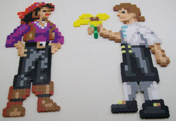 Guybrush and Elaine Perler