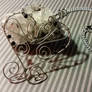Wire Wrapped Butterfly Inspired Heart Necklace