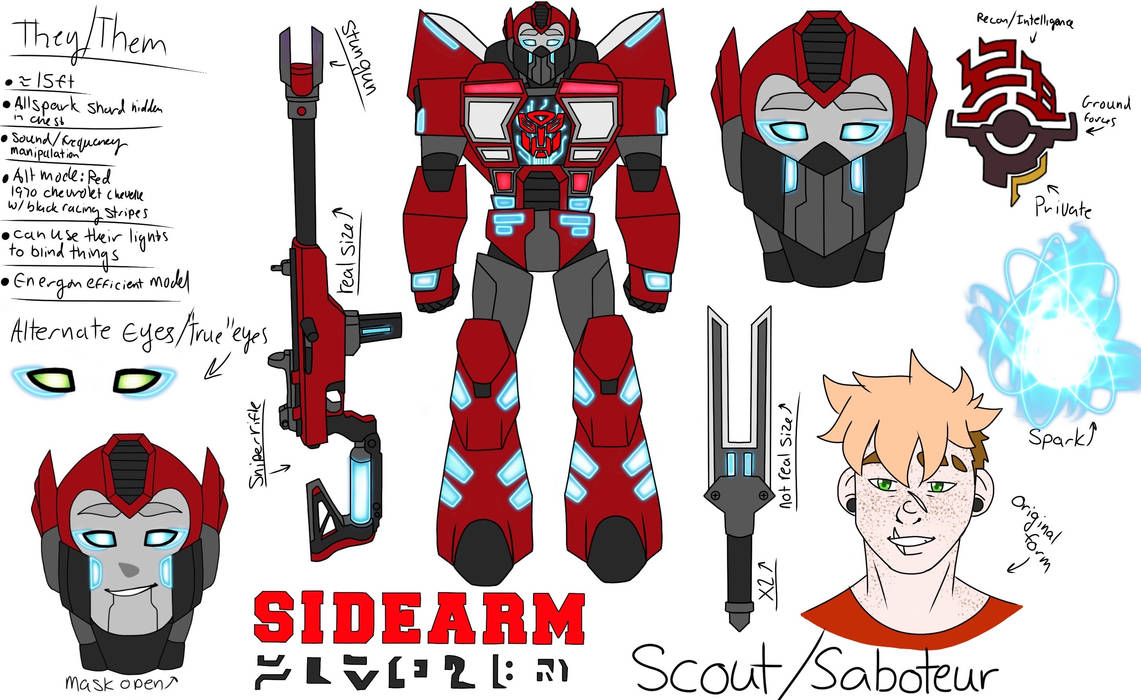Transformer Runes Sidearm redesign character sheet/Transformers sona by runeslayer200 on ...