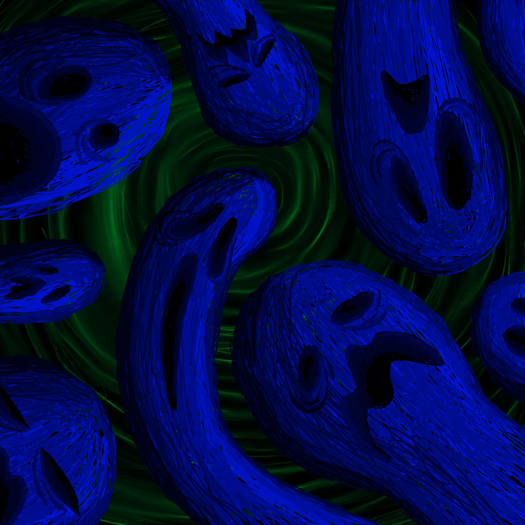 Blue Ghost Many Blue Ghosts by Goodlyman100 on DeviantArt