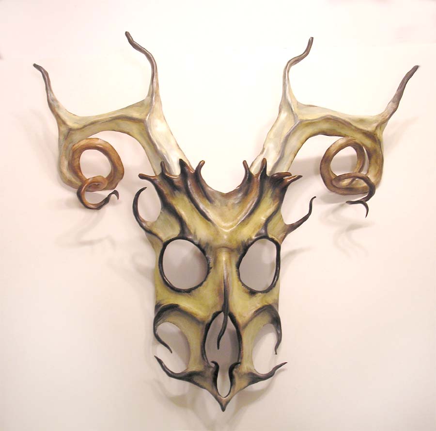 Stag Spirit Leather Mask by teonova
