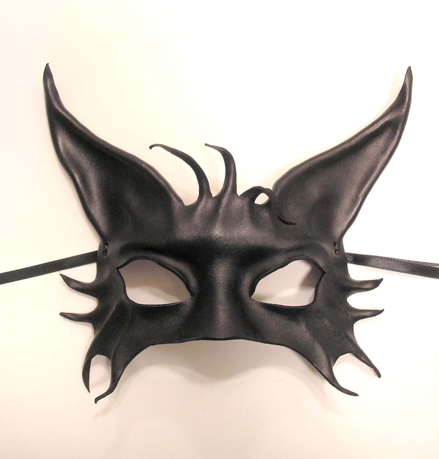 Little Black Cat Leather Mask