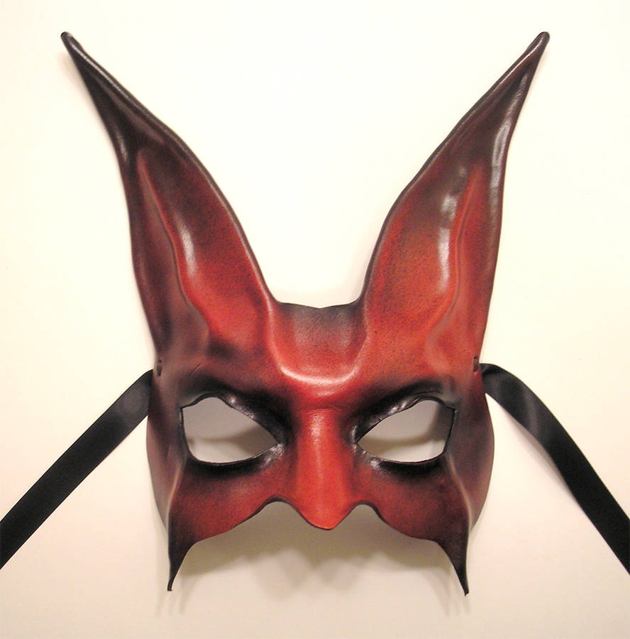 Leather Rabbit Mask Pattern Leather Rabbit Mask in Red and Black by teonova on DeviantArt