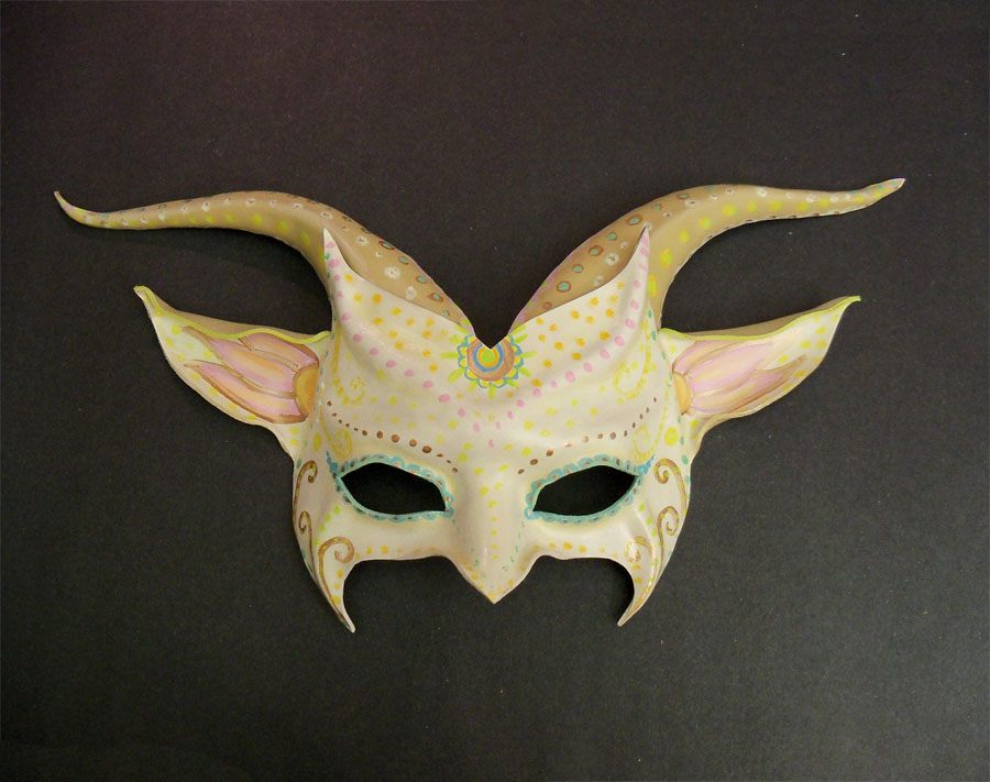 Ivory Decorated Imp Goat Creature Teonova by teonova