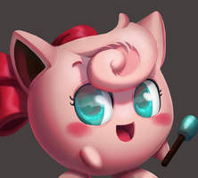 One face a day #13/365 Jigglypuff (pokemon)