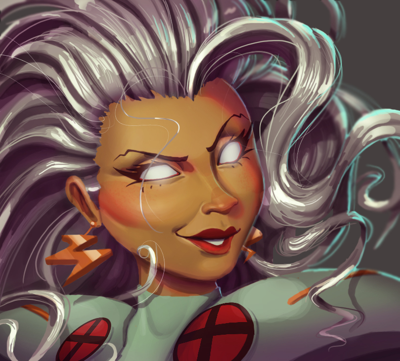 One face a day #27/365. Storm (x-men) by Dylean