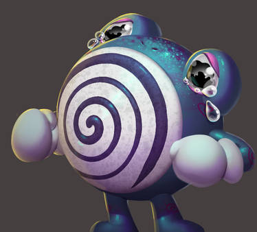 One face a day 214 Poliwhirl (pokemon)