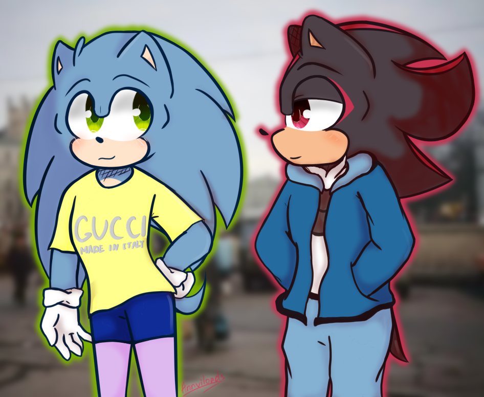 Donuts and Sushi  Sonic and shadow, Sonic, Shadow the hedgehog