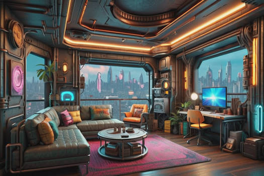 Cyber-Steampunk Apartment