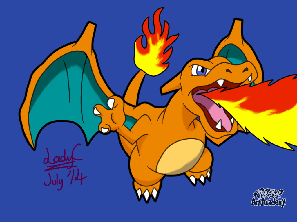 Old Charizard R Pokemon Art Academy - Charizard OLD by TiredEspurr on DeviantArt