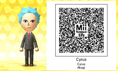 Tomodachi Life: Cyrus QR Code