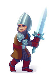 Knight with a sword