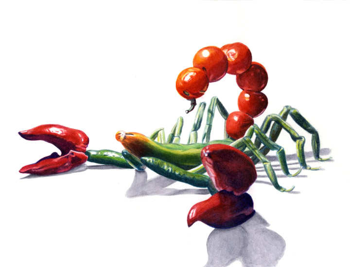 Vegetable Scorpion by egoodwinart Vegetable Scorpion by egoodwinart