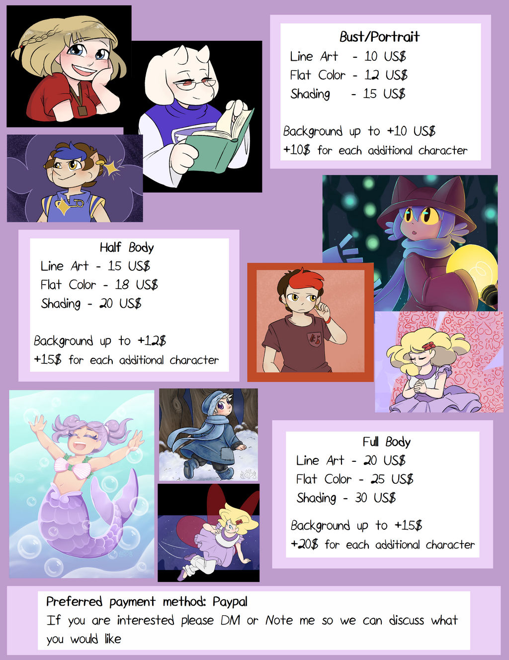 Commissions Prices