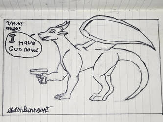 Dragon with a gun